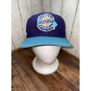 Vintage 1994 Super Bowl XXVIII Georgia Dome NFL New Era Snapback Hat Made in USA